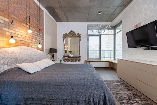 chest of drawers in the bedroom interior