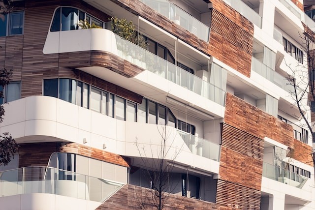 terrace of apartments