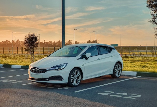 white opel on parking