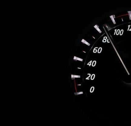 Vehicle - Close Up of Electric Lamp Against Black Background