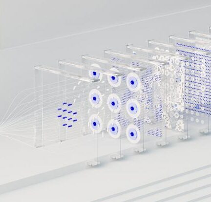 Learning Systems - An artist’s illustration of artificial intelligence (AI). This image was inspired by neural networks used in deep learning. It was created by Novoto Studio as part of the Visualising AI pr...