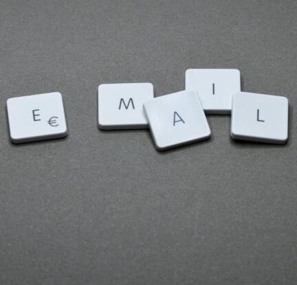 Email Marketing - Email Blocks on Gray Surface