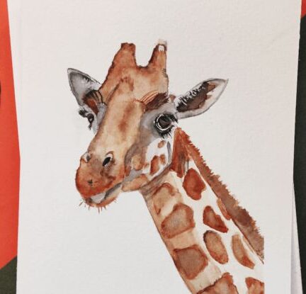 Art - Painting of Giraffe